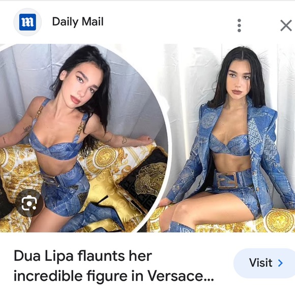 Versace x Fendi: Skirt with Belt Denim Patchwork by Fendace *RARE* (on Runway) - Picture 6 of 16